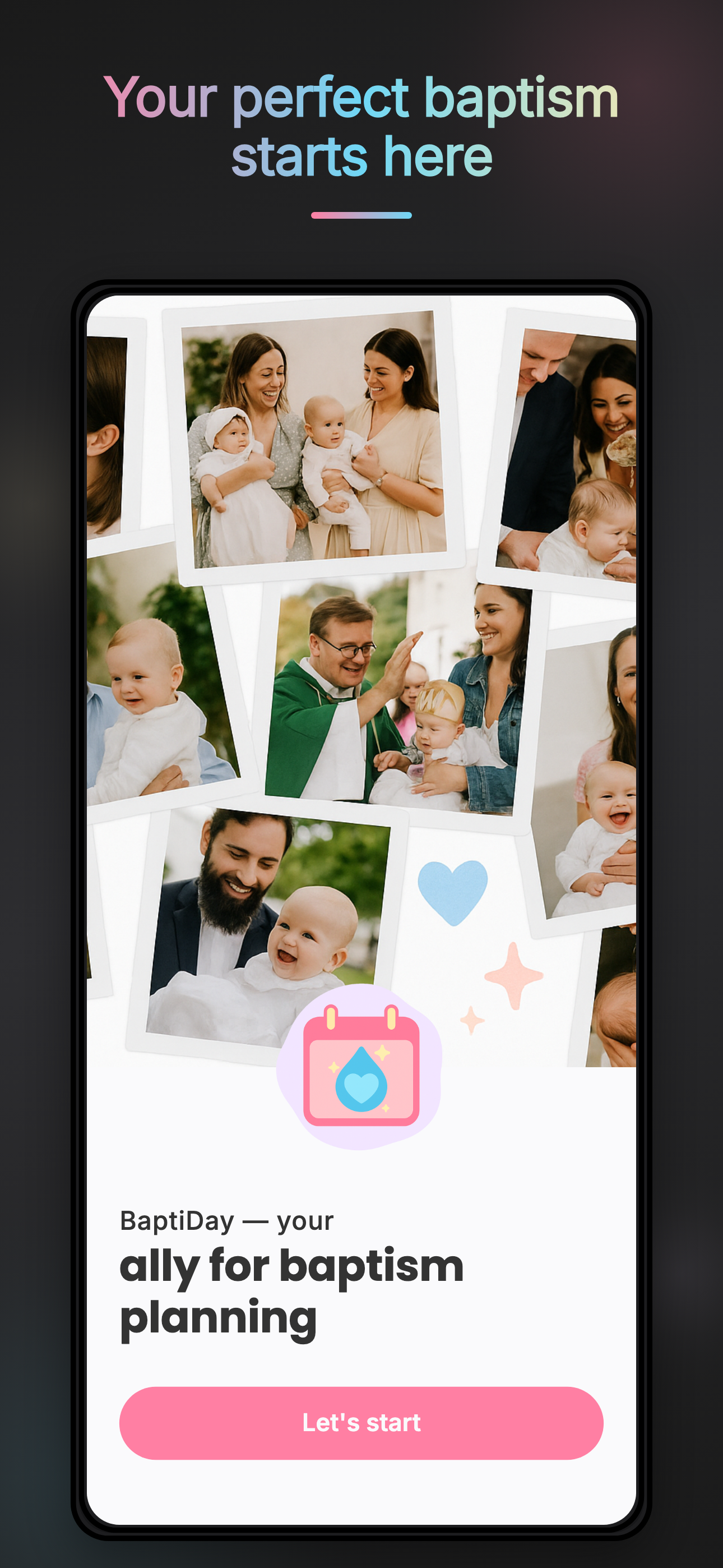 BaptiDay welcome screen